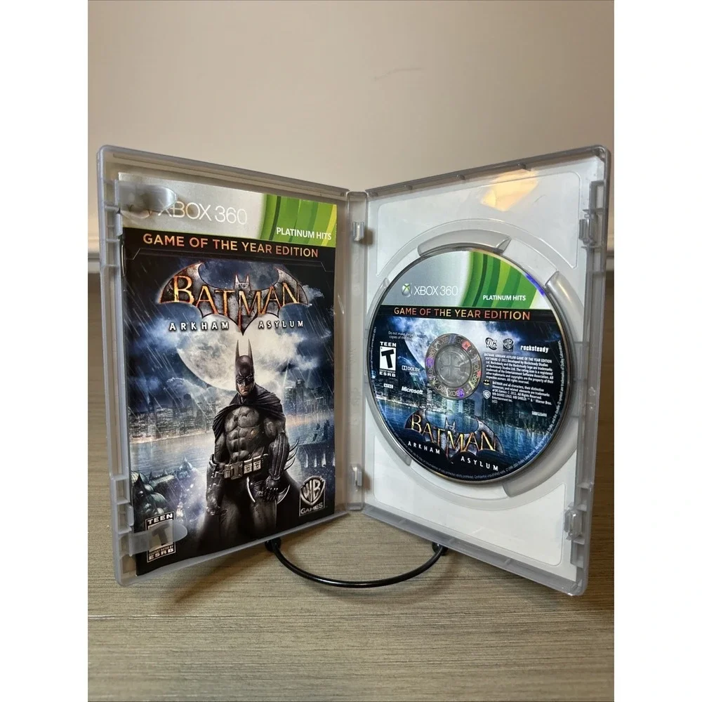 Batman Arkham Asylum Game Of The Year Edition Xbox 360 Complete CIB